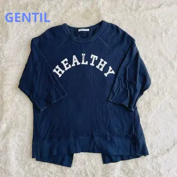 GENTIL 상의 반팔 티셔츠 맨투맨 루즈핏 코튼 심플