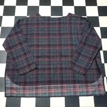 이치 체크 무늬 상의