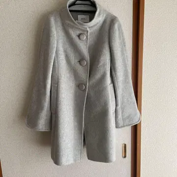 MISS J 그레이 롱 코트 사이즈 38