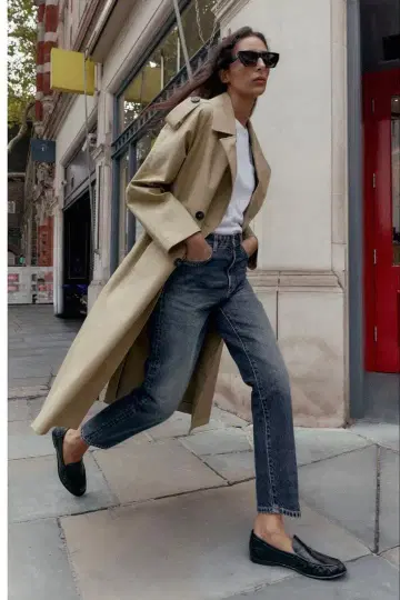 ZARA 맘핏 컴포트 하이웨스트 데님