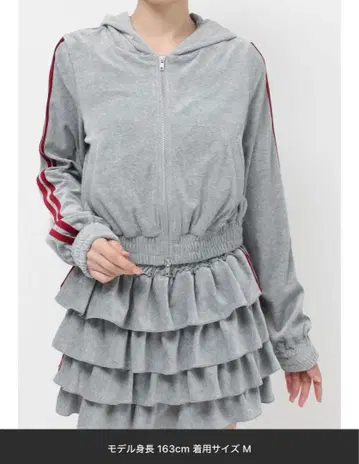 jouetie 벨로아 컴팩트 라인 ZIP 후디 셋업 택 포함 새상품