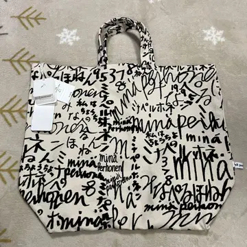 mina perhonen 손글씨풍 토트백
