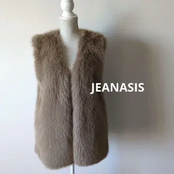 [ 미사용 ] JEANASIS 퍼 베스트