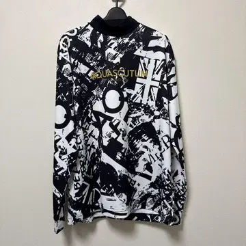 AQUASCUTUM 그래픽 긴팔 셔츠 LL 남성용 골프