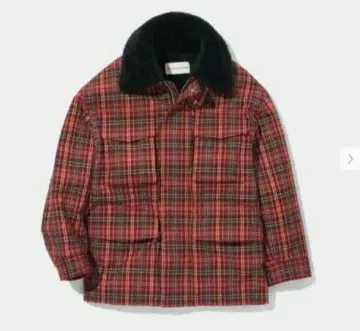 GU x beautiful people~ 체크 보아 블루종 XXL