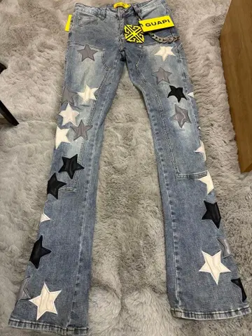 GUAPI 플레어 데님 팬츠