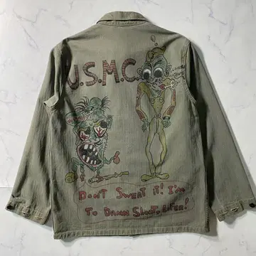 [ 새상품급 ] 버즈릭슨 밀리터리 자켓 U.S.M.C M-44 38 M