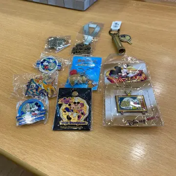 도쿄 디즈니랜드 4주년 미키 핀 배지 세트