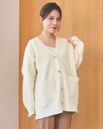 미사용 새상품 시마무라 tal by yumi 가디건 M 아이보리