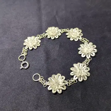 925 은선 세공 팔찌