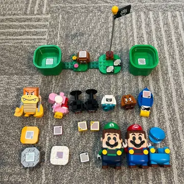 LEGO 정품 레고 마리오 루이지 바코드 부품 여러 가지