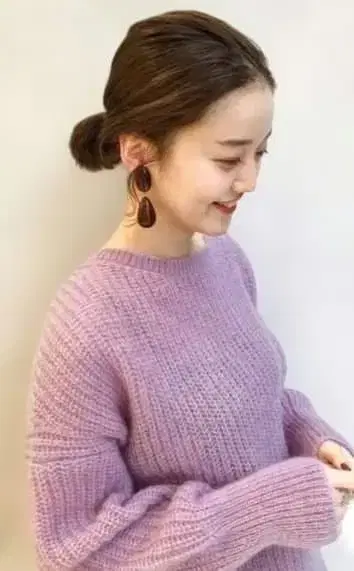 IENA 모헤어 혼방 보트넥 와이드 풀오버