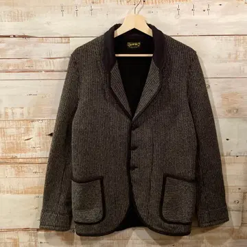 Goma-sio 니트 비치 크로스 테일러드 자켓 Barns