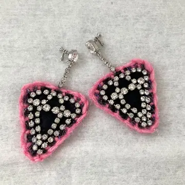 츠모리치사토 다이아 모티브 귀찌