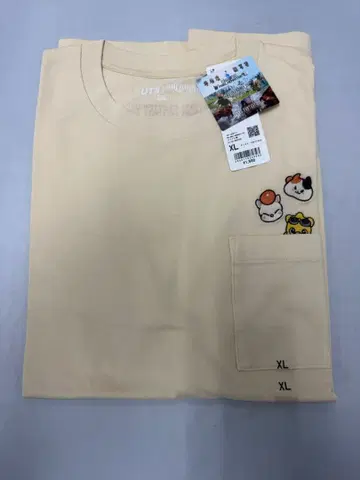 [ 미사용 새상품 ] 유니클로 파이널 판타지14 콜라보T셔츠 XL