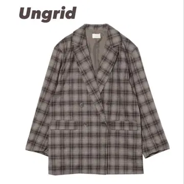Ungrid 빅 실루엣 체크 자켓