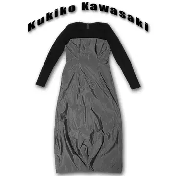 Kukiko Kawasaki 긴팔 롱 원피스