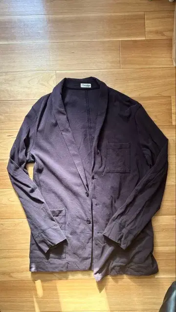 Camoshita 다크 퍼플 네이비 가디건 자켓