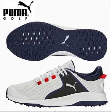 푸마 골프 퓨전 그립 러버 솔 스파이크리스 신발