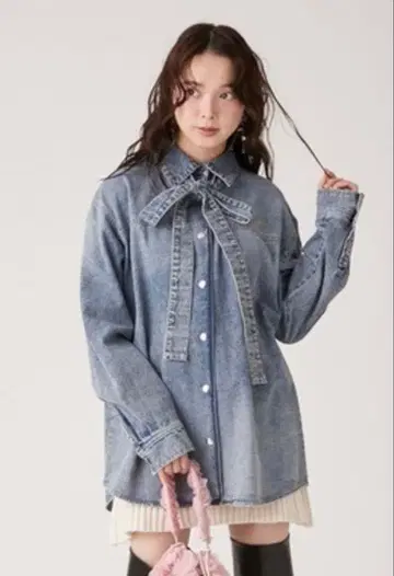금일 한정 가격 인하 릴리 브라운 데님 셔츠 자켓 아우터 상의