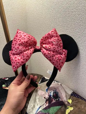 미니 레오파드 무늬 머리띠