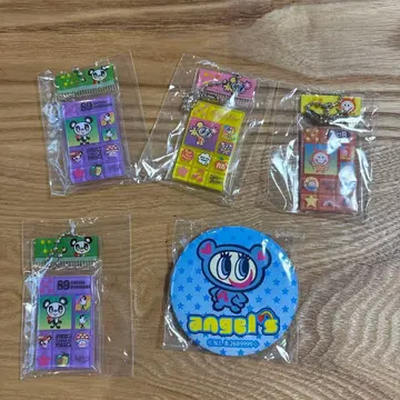 엔젤 블루 타일 씰 캔뱃지 가챠