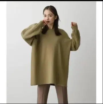 아줄바이마우지 스웨터 빅 튜닉 여성용 원피스