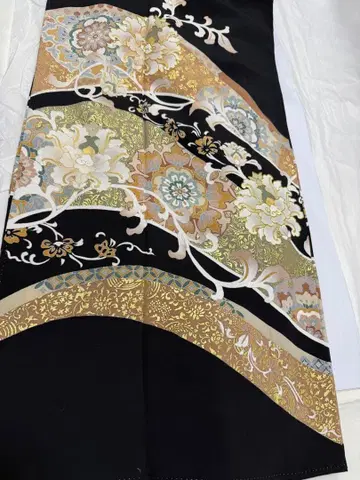 블랙 전통 예복 기모노