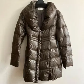 SIMPLE BEAUTY BASIC 브라운 다운 자켓