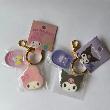 산리오 마이멜로디 & 쿠로미 페이스형 키링
