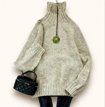 Harley of Scotland 터틀넥 스웨터 울 100%