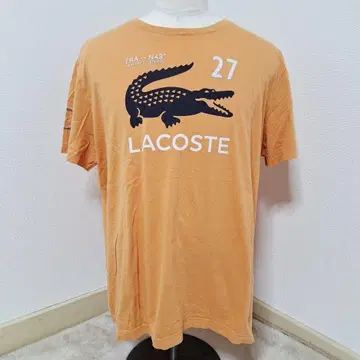 LACOSTE/라코스테 반팔 티셔츠 [ F ] 오렌지 프랑스 T셔츠