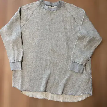 네스트로브 UpcycleLino BASIC 데님 혼방 와플 풀오버