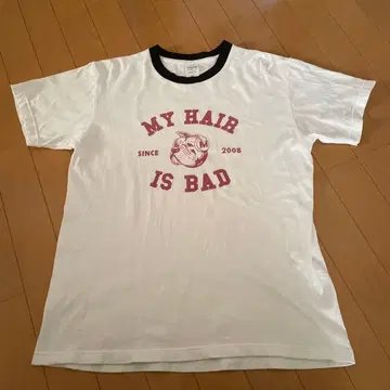 My Hair is Bad 불독 T셔츠