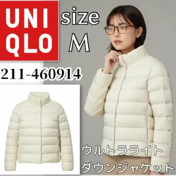 새상품급 UNIQLO 울트라 라이트 다운 자켓 여성용 M 유니클로 화이트