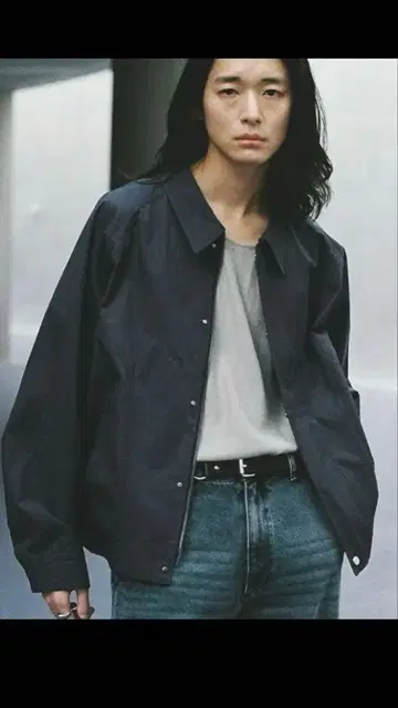 WYM C/N 쇼트 커브드 심 풀오버 차콜 새상품