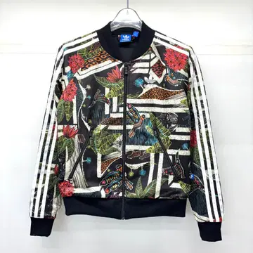 새상품급 adidas 트랙 자켓 에스닉 패턴 M 꽃무늬 S19335