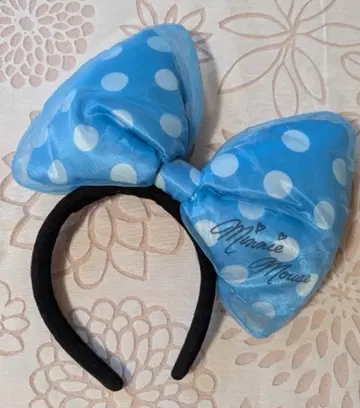 미니 마우스 도트 리본 머리띠