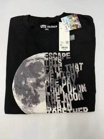 [미사용 새상품] 유니클로 파이널 판타지 16 콜라보 T셔츠 XL