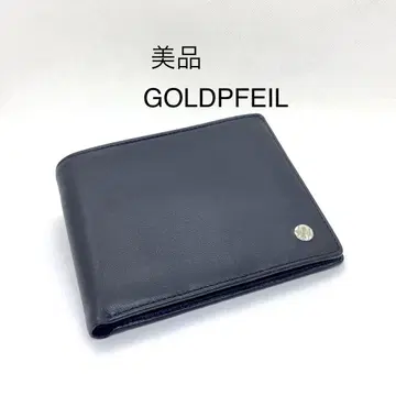 [ S ] 새상품급 GOLD PFEIL 골드 파일 접이식 지갑 2단 가죽