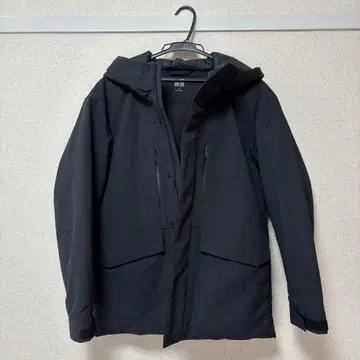 하이브리드 다운 파카 유니클로 블랙 XS 사이즈