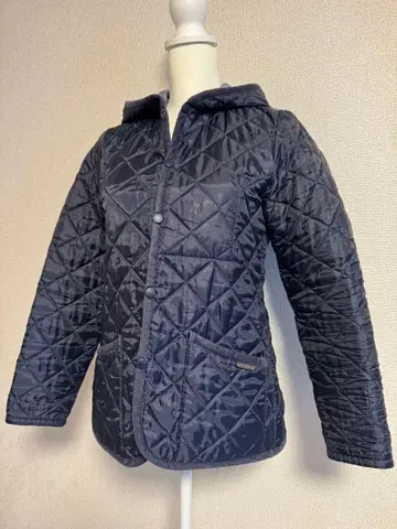 LAVENHAM 퀼팅 후드 자켓 38 M 사이즈 네이비