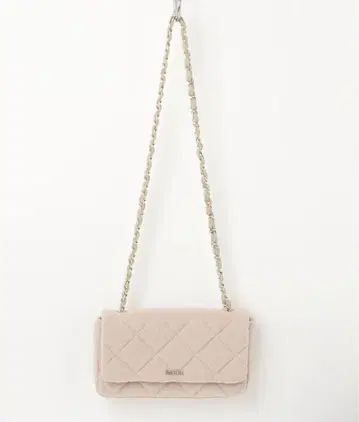 [ 최종 처분 ] snidel 베이지 계열 퀼팅 퍼 숄더백