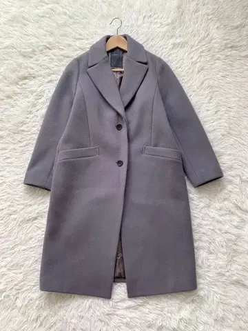 NOBLE 롱 코트 그레이지 더스티 컬러 사이즈 38