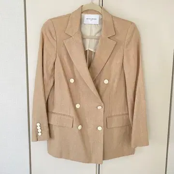 유나이티드 애로우즈/린넨 더블 블레이저 자켓 테일러드