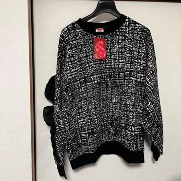 앤드러브 트위드 프린트 상의