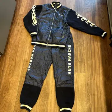 MUTA MARINE 골프 퀼팅 저지 네이비