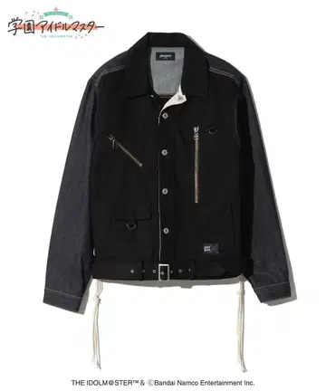 학원 아이돌 마스터 x gladgarb 루나 세이 메이비 데님 자켓