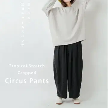 하베스티 트로피컬 스트레치 크롭 서커스 팬츠 차콜 2 M