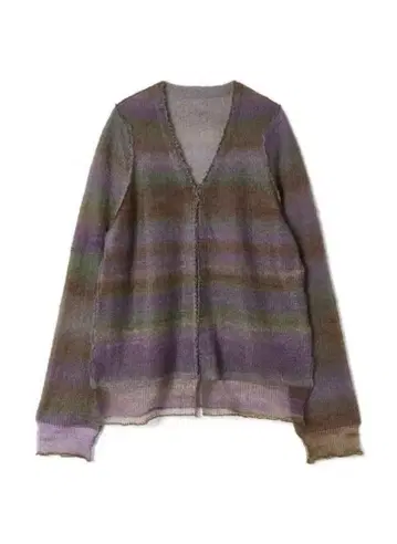 PERVERZE 23SS 멀티 컬러 스트라이프 니트 가디건